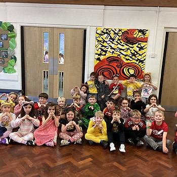 Children have dressed up for Children in Need